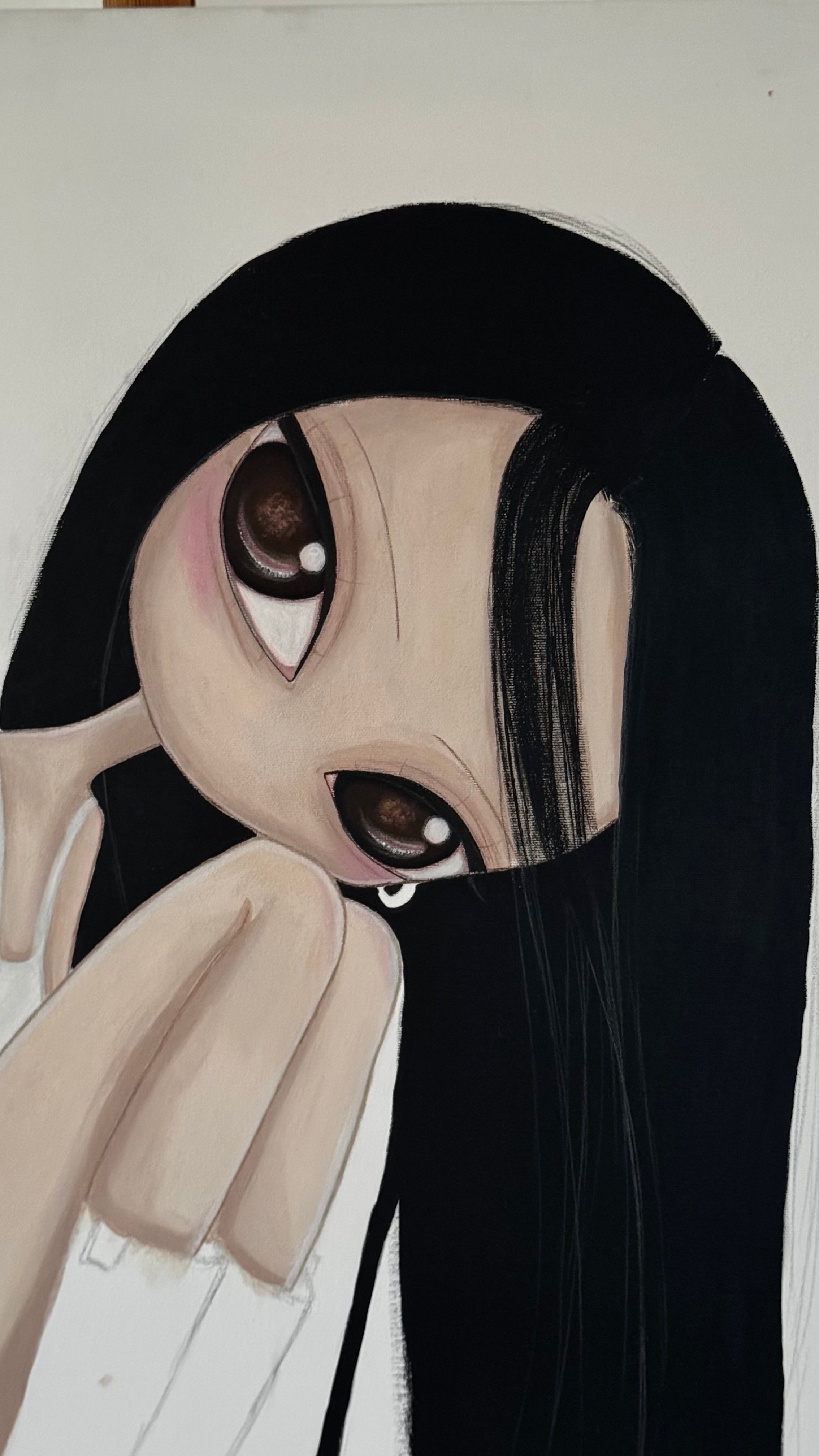 JUST A GIRL - Original Painting 70x70cm